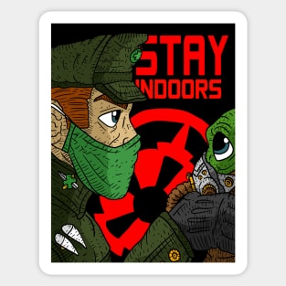 stay indoors, for the empire. stay at home and quarantine. Sticker